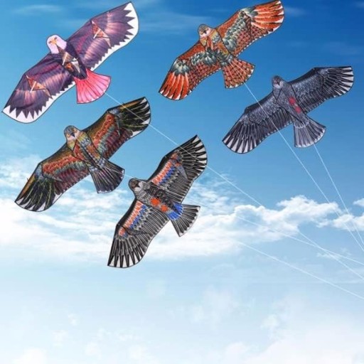 VEĽKÝ KITE XXL ODPRAĎOVAČ VTÁKOV EAGLE HAWK 140cm lano DARČEK