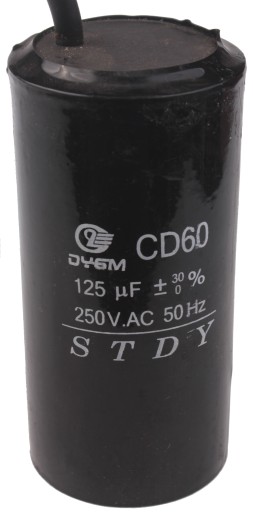 Štartovací kondenzátor motora 125uF 250V