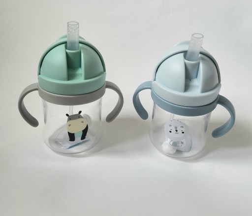Sippy pohár so slamkou pre deti, 250 ml
