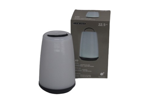 LED terasové záhradné svietidlo napájané batériami/USB nabíjanie + BATÉRIA