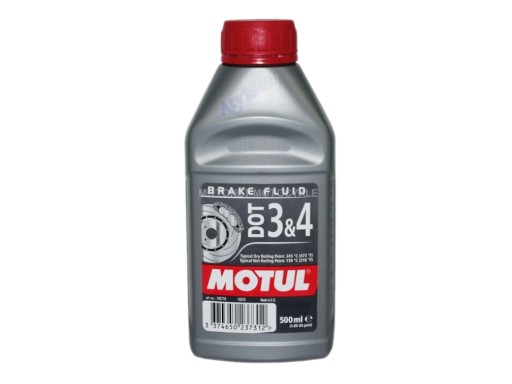SYNTETICKÁ BRZDOVÁ KVAPALINA MOTUL DOT3 DOT4 500ML