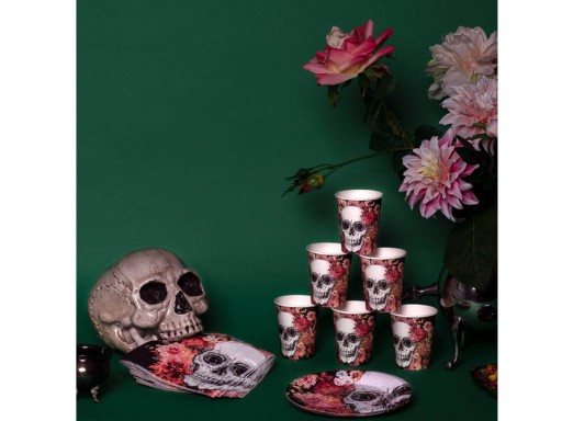 Halloweenske taniere s lebkou 23 cm 10 ks. Doska