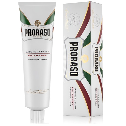 Krém na holenie v tube PRORASO White Line 150ml Zelený čaj