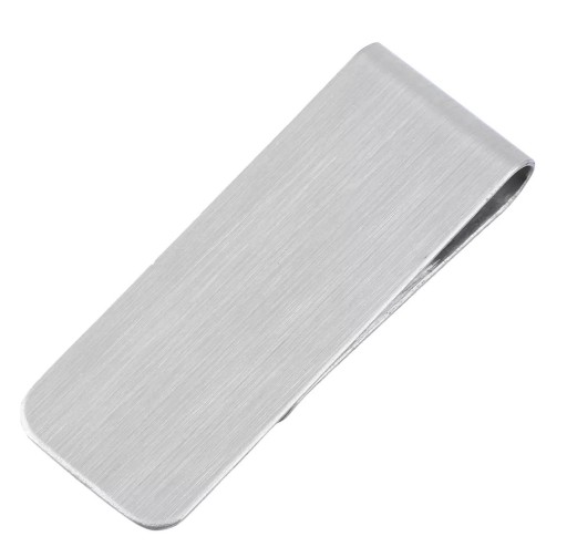 ZLATÝ STRIEBORNÝ KLIP NA BANKOVKU Spona STEEL CARD