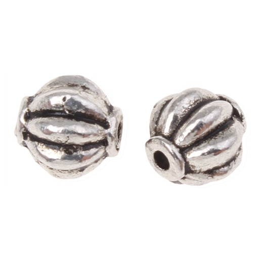 Barel Dištančné korálky strieborné 6x6mm 20ks