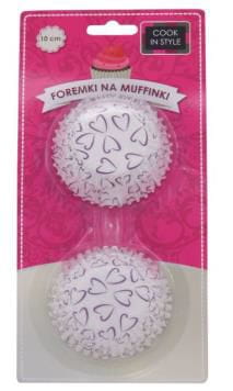 PAPIEROVÉ KOLÍČKY NA MUFÍNY, FAREBNÉ KOLÍČKY NA MUFÍNY, 50 KS, MIX 10CM