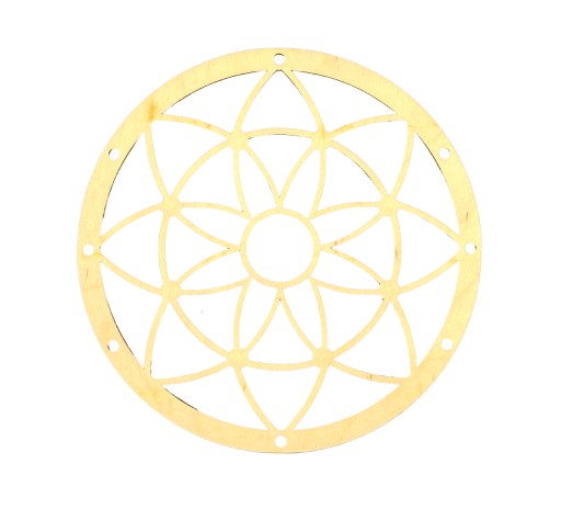Prsteň DREAMCATCHER ZÁKLADNA MANDALA PRELÁŠENÝ 18CM KVET