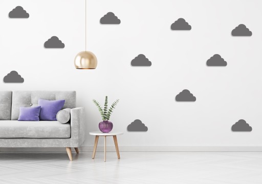 Akrylátové dekoračné ZRKADLO s plexi obláčikom 25x15