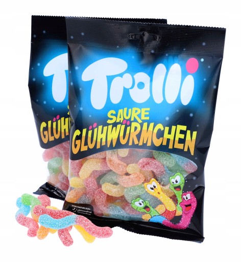 TROLLI Sour Fruit Jelly Worms Worms 150g