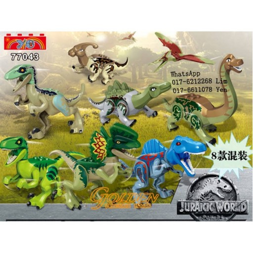 DINOSAUR BLOCKS Jurský svet 77043
