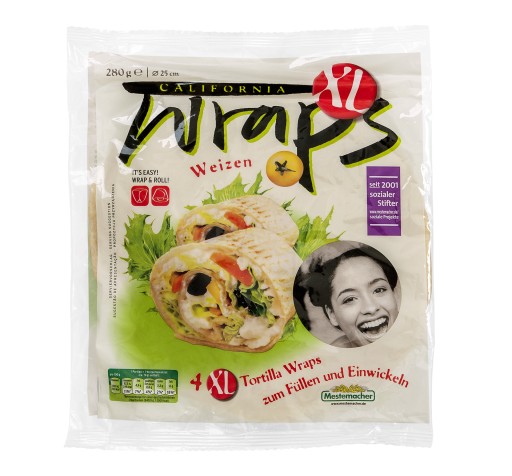 BENUS Mestermacher XL pšeničná tortilla 280 g