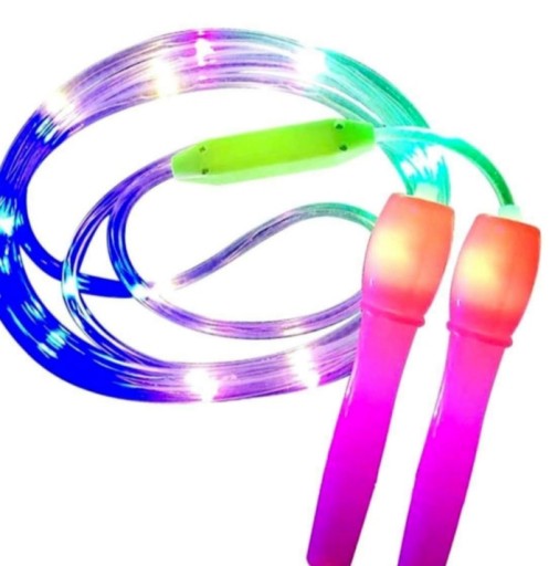 LED nylonové švihadlo, 2,5M, pre deti