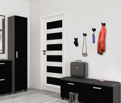 VEŠIAK NA STENU, ČIERNY LOFT HÁK