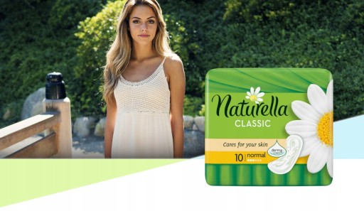 Naturella Classic Normal Camomile hygienické vložky bez krídel 10 ks