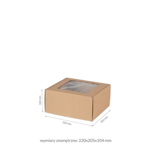 KRABIČKA S OKIENKOVÝM KARTÓNOM 20x20x10 DARČEKOVÉ BALENIE