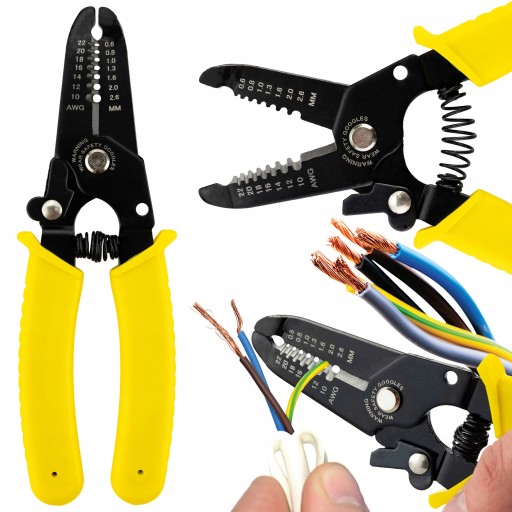 Praktický odstraňovač izolácie na káble elektroniky 0,6 - 2,6 mm + kliešte