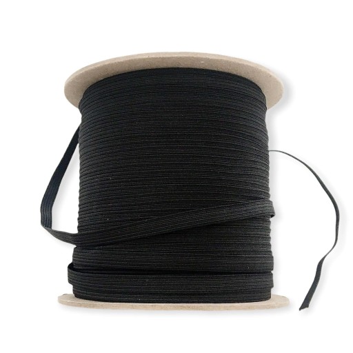 Spodná bielizeň plochá elastická, čierna, 7mm - PEGA