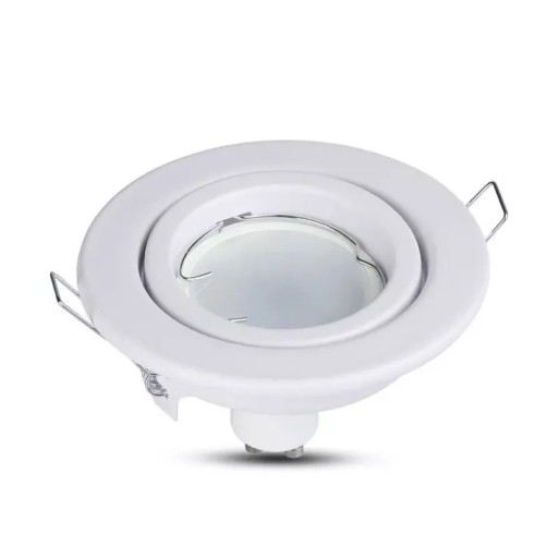 V-TAC GU10 Očko okrúhle pohyblivé biele VT-7227