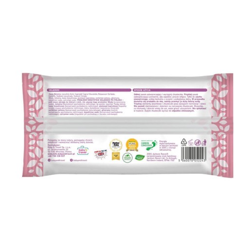 Vlhčené obrúsky 99% aqua 56 ks. Dermatologicky testované NATURAL