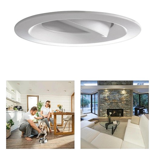 KANLUX Očko Stropné LED pohyblivé svietidlo 10W matná biela
