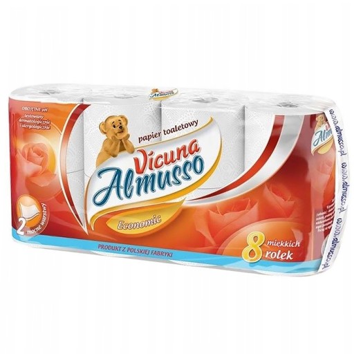 ALMUSSO VICUNA SOFT TOALETNÝ PAPIER 8 VALCOV