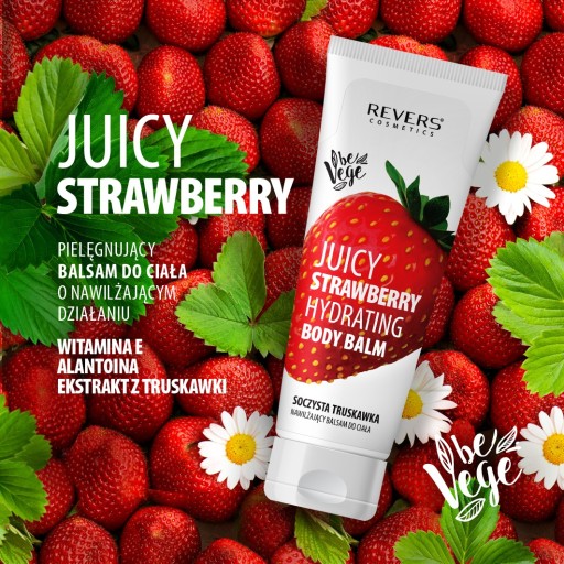 Revers VEGE Hydratačný telový balzam Jahoda