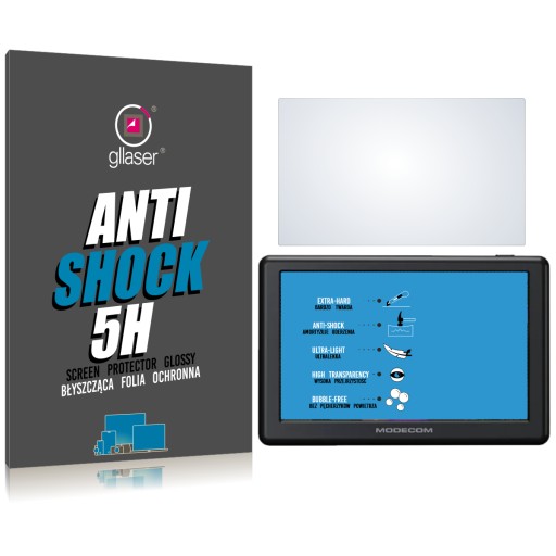 Ochranná fólia GLLASER Anti-Shock 5H Modecom FreeWAY CX 5.0 kancelársky a terénny