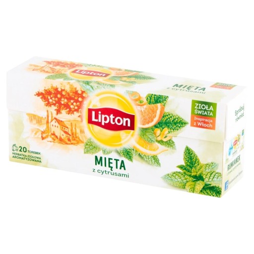 Lipton Herbs of the World Mint s citrusmi 20 vrecúšok
