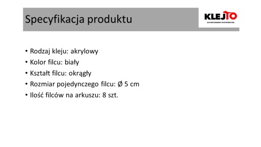 STAROSTLIVOSŤ O PODLAHU samolepiace plsti, priemer 50 mm, BIELA