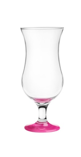Koktejlový pohár s farebným dnom - fuchsiová, 420 ml