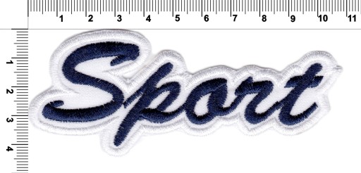 Termoadhézna nášivka na vyšívanie SPORT NAVY BLUE