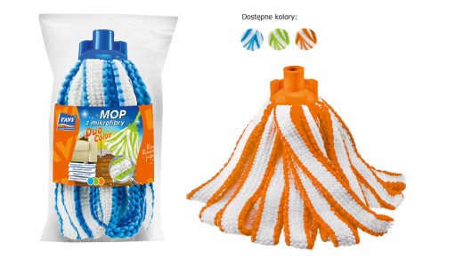 Náhradný mop z mikrovlákna DUO COLOR
