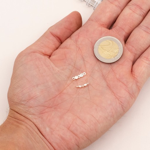 Strieborné 925 lapače Hroty Svorky 6,5x3mm 2 ks