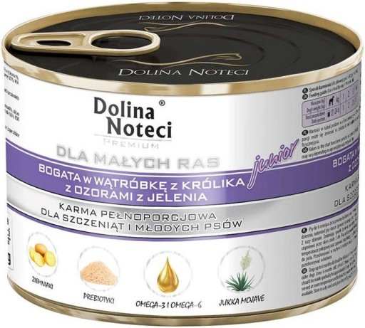 DOLINA NOTECI MALÉ PLEMENO JUNIOR Králičia pečeň a jelení jazyk 185g