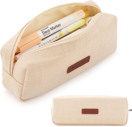 ANGO Pencil Case Pouch Compartment Pouch krémová kozmetika