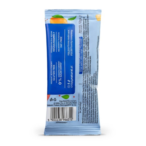 CRISPY NATURAL Jablko s príchuťou manga, sušené jablkové kocky, jablká 12g