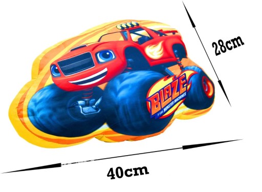 BLAZE Mega Maszyny Vankúš 40 cm Plyšová hračka