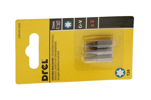 TORX HROTY T20 x 25 mm 3 kusy SET SET