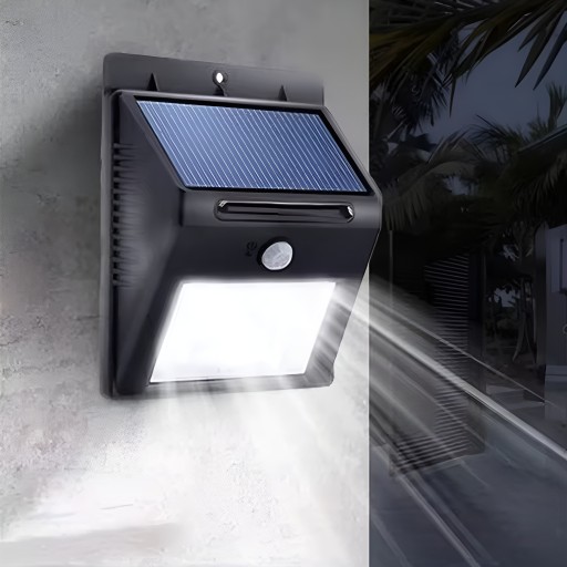 SOLAR LAMPA 20 LED ZÁHRADNÁ NÁSTENNÁ LAMPA SVETLO POHYBU A SÚMRAK SENZOR