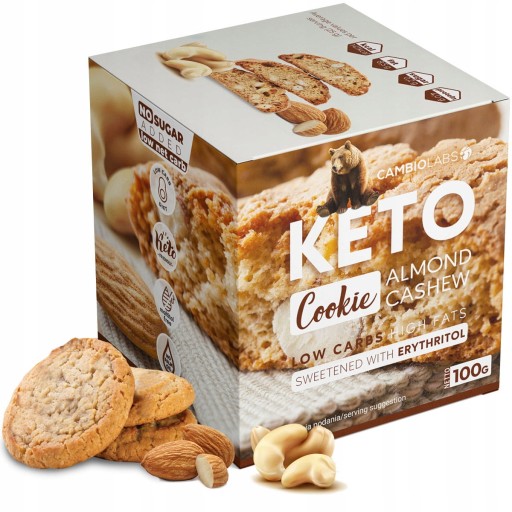 KETO Mandľové sušienky 100g Nízkosacharidové