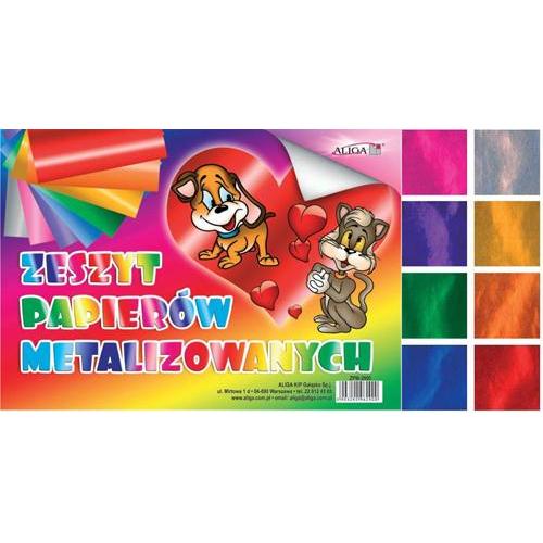 Výrez farebný metalizovaný papier 80g B5