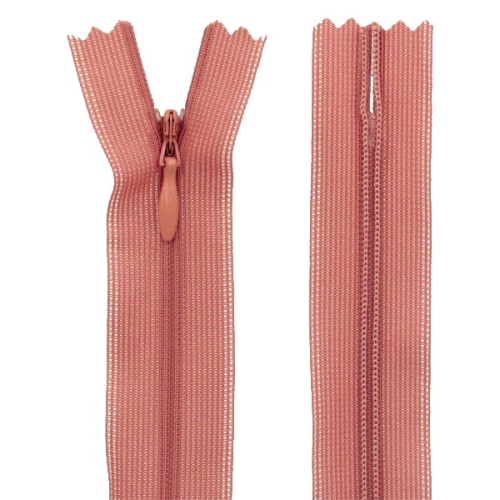 Zipsy KRYTÉ 45cm LOSOS TEMNÝ 1 ks.