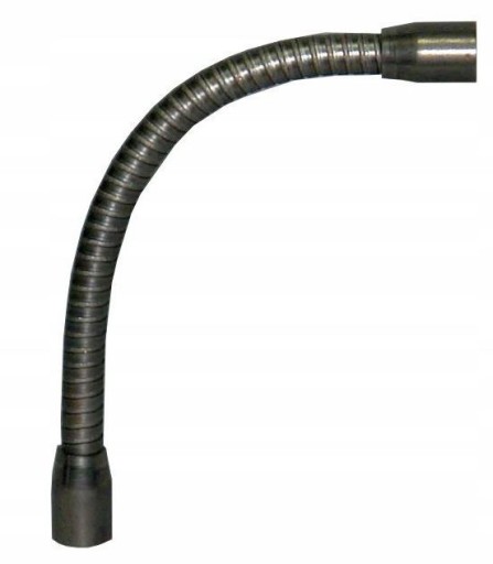 Pružné rameno 45cm husí krk FLEXO oceľová hadica surová trubica M10x1 lampy