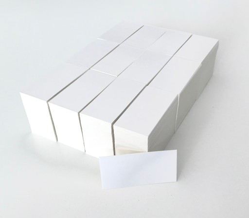 Cenovky, prívesky bez dier, 5x9cm, 200 ks.