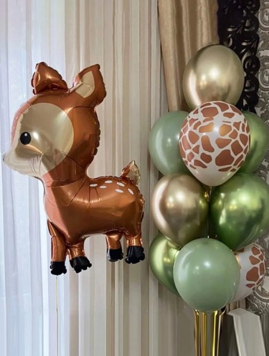 fóliový balón narodeniny jeden rok staré srnčie zvieratká