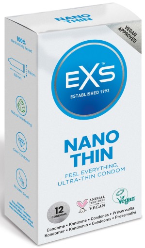 EXS NANO Thin THIN LATEX kondómy 12 ks.