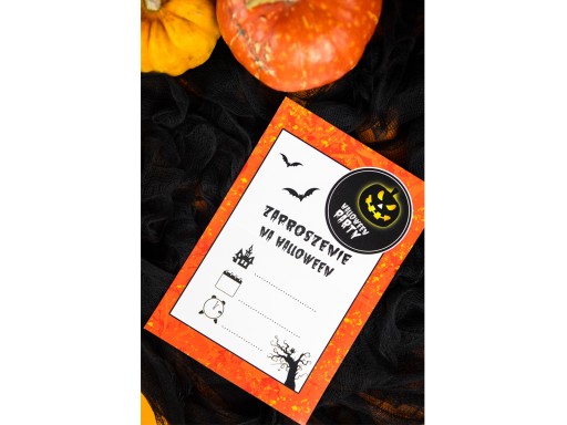 Pozvánky na Halloween Haunted House 6 ks