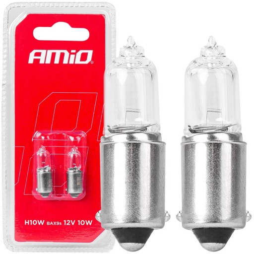 AUTOŽIAROVKY H10W BA9s 10W 12V POMOCNÉ JEDNOTLIVÉ SCHVÁLENIE 2 KS.