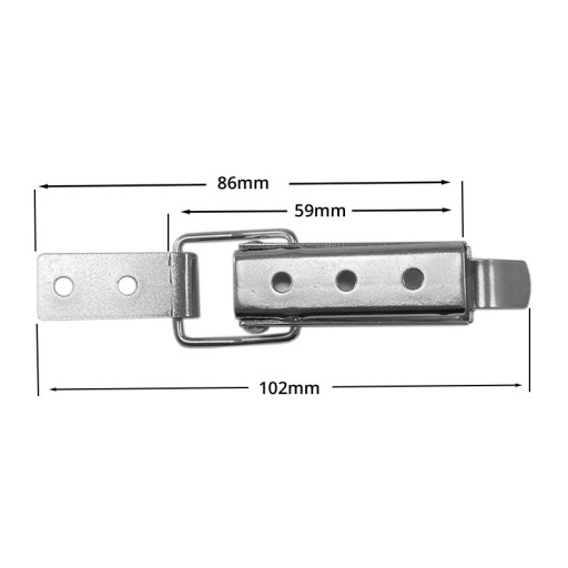 KANDAHAR YACHT LOCK 102mm S VIDICÍM ZÁMKOM - 05007