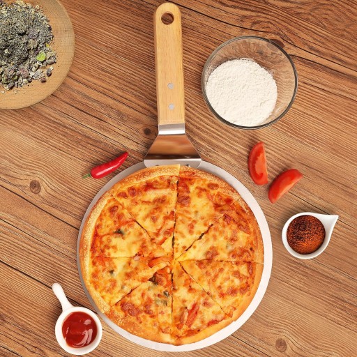 PIZZA, CHLIEB, CESTO, PLECH, OCELOVÁ LOPATKA okrúhla, 30 cm